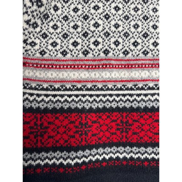 Vintage SKYR Norway Wool Cardigan Nordic Pewter Clasp Selbu snowflake medium - Picture 11 of 13